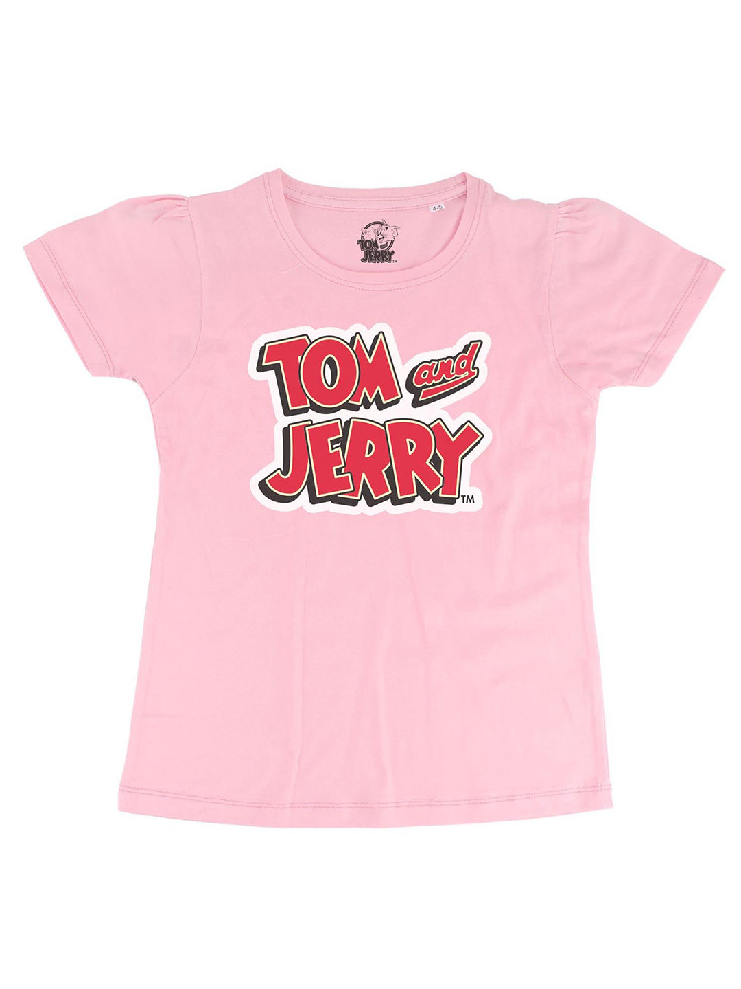 Tom & Jerry Pink Tom & Jerry Printed Regular Top