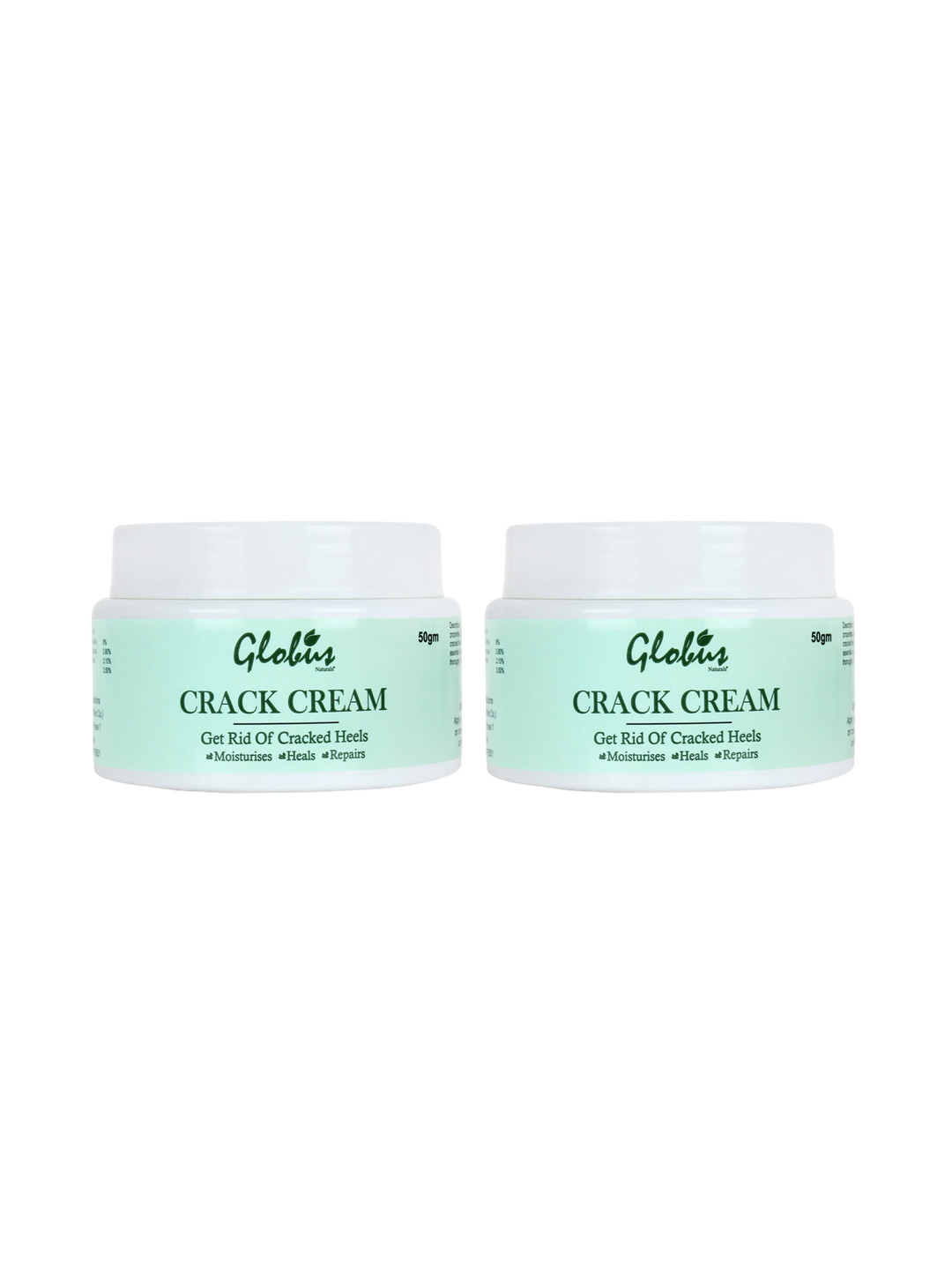Globus Naturals Paraben-Free Crack Cream For Dry Cracked Heels & Feet 100gms
