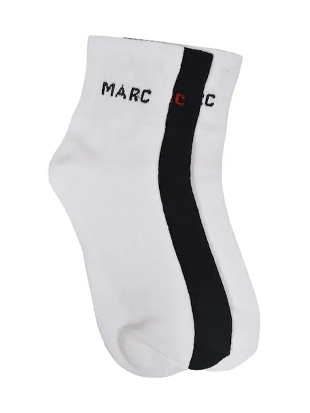 MARC Men Pack Of 3 Assorted Above Ankle-Length Towel Cushioned Cotton Socks