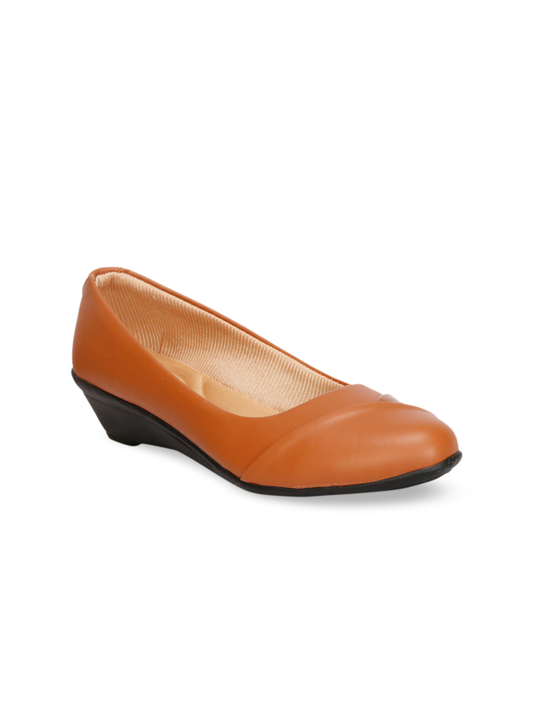 Denill Tan Wedge Pumps
