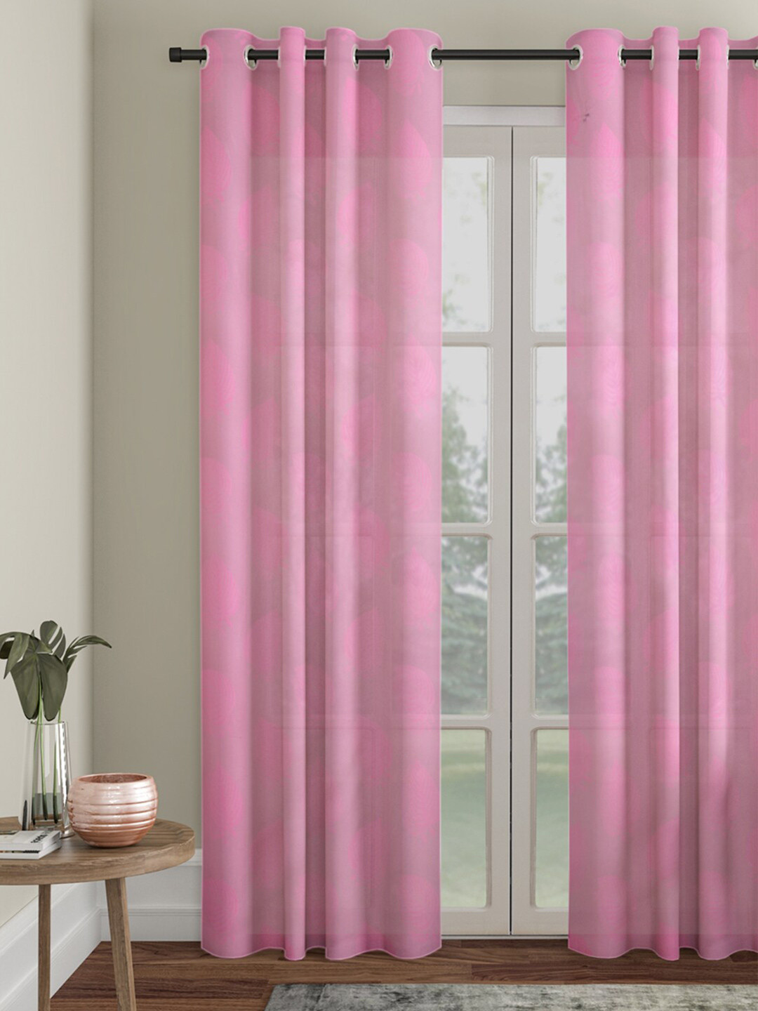 HOSTA HOMES Pink Door Curtain