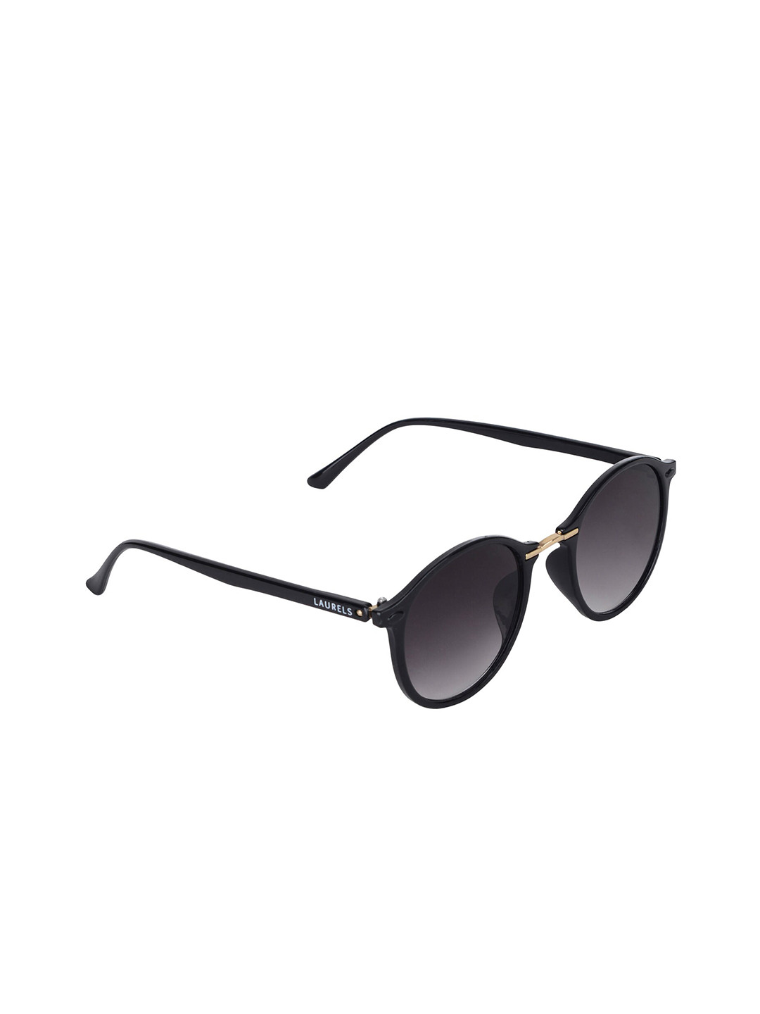 Walrus Men Black Lens & Black Oval Sunglasses with UV Protected Lens LSGM-GATSBY-II-020206