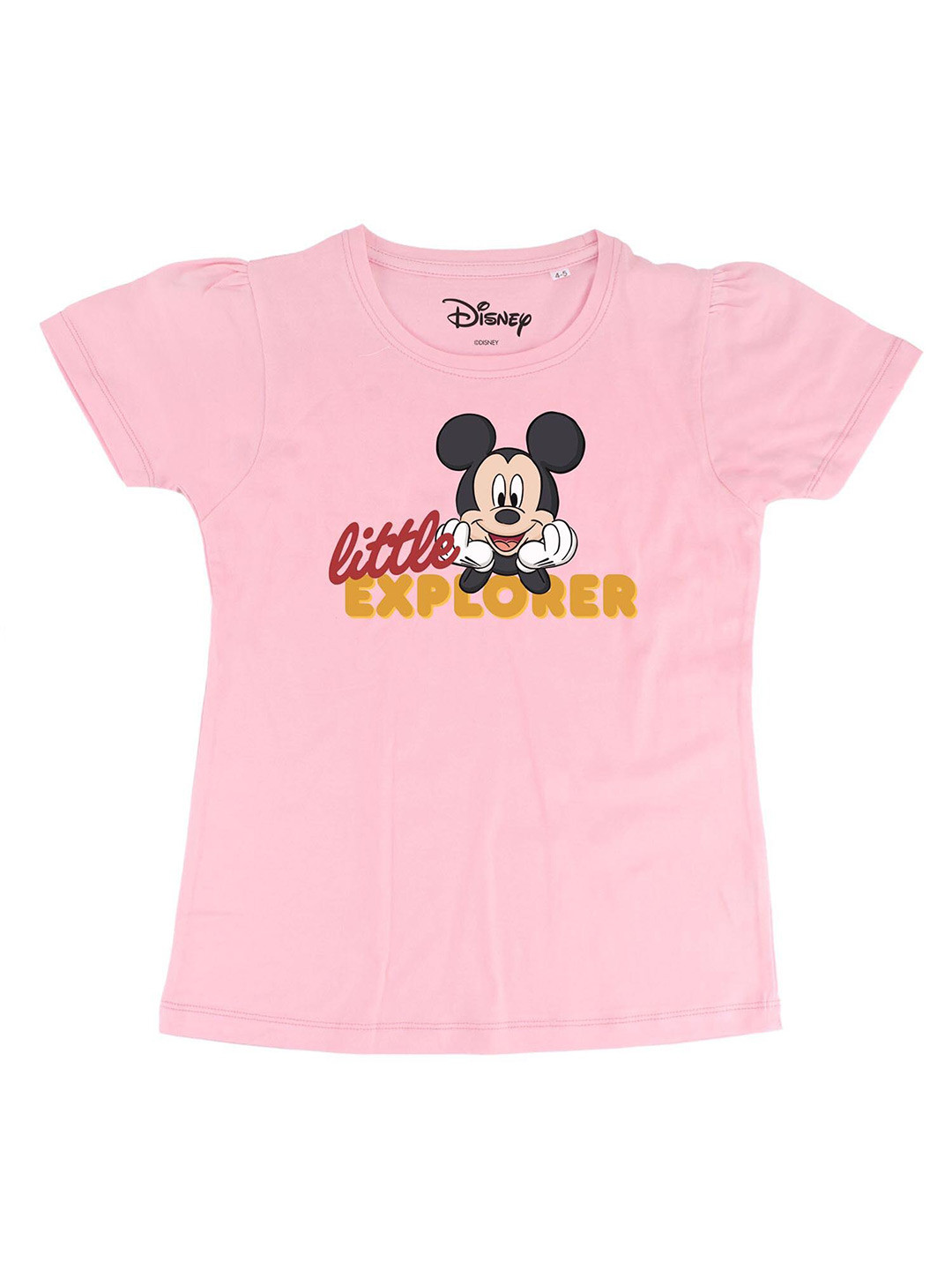Disney by Wear Your Mind Pink Mickey Mouse Printed Top