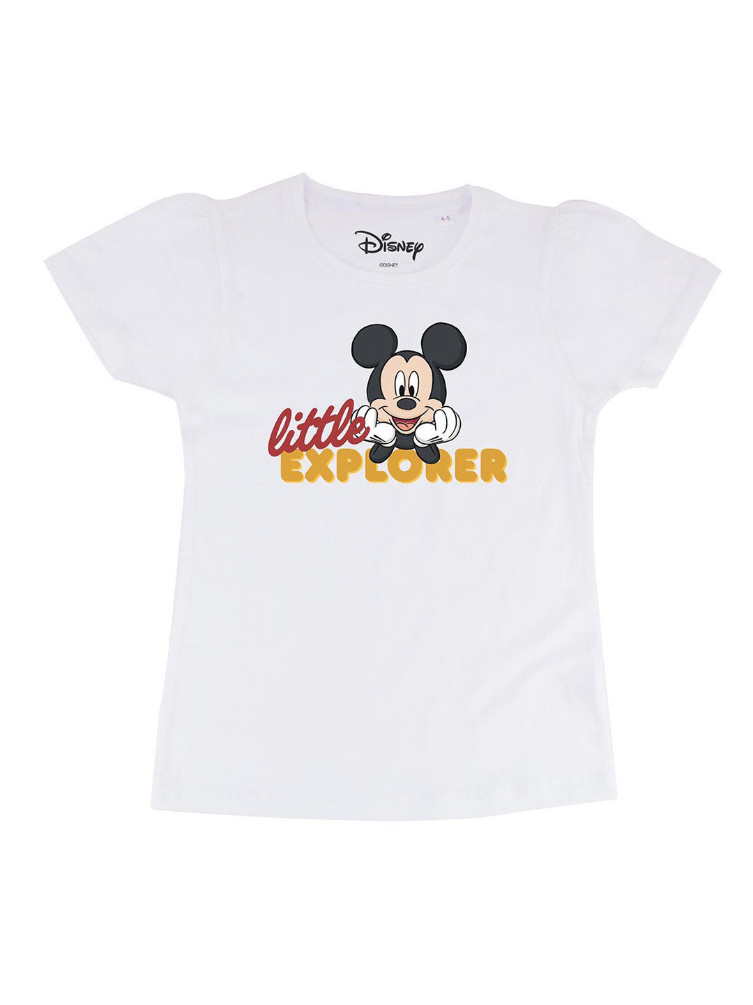 Disney by Wear Your Mind White Mickey Mouse Printed Top