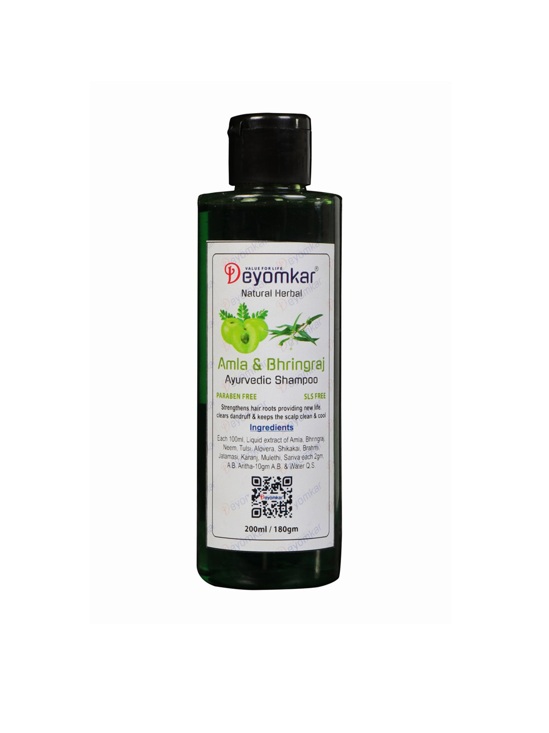 Deyomkar Natural Herbal Amla-Bhringraj Anti Dandruff Shampoo