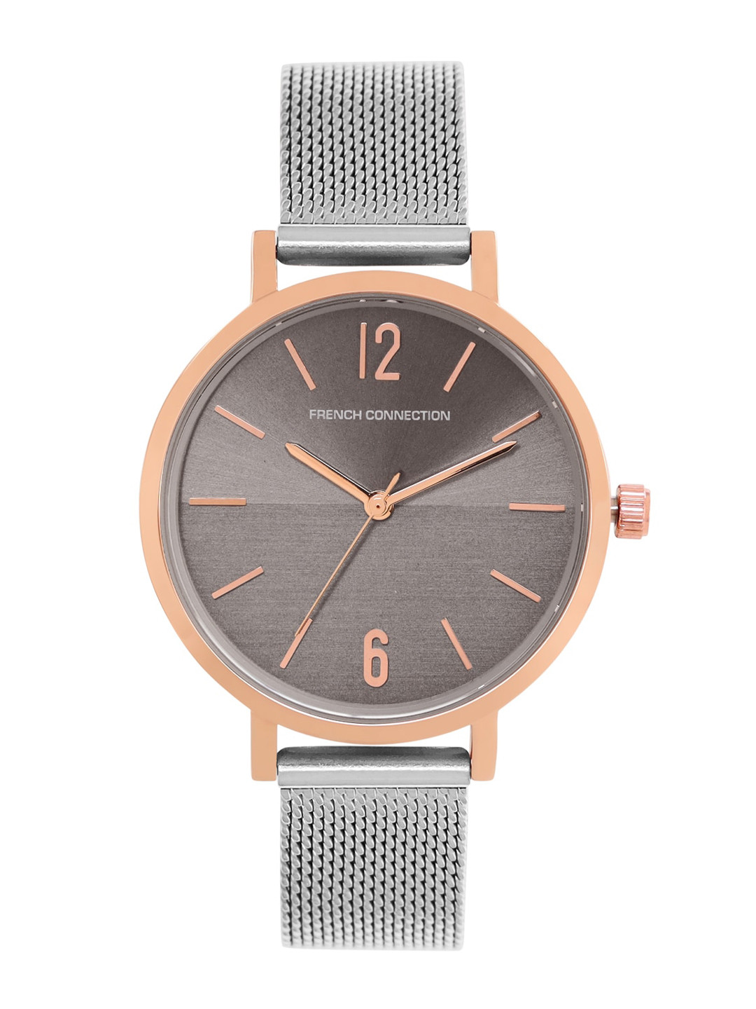 French Connection Women Bronze-Toned Dial Analogue Watch FC007SRGM