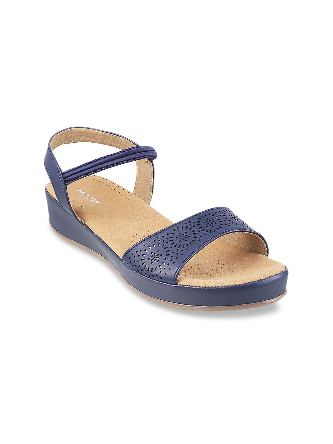 Ladies blue wedge sandals shop
