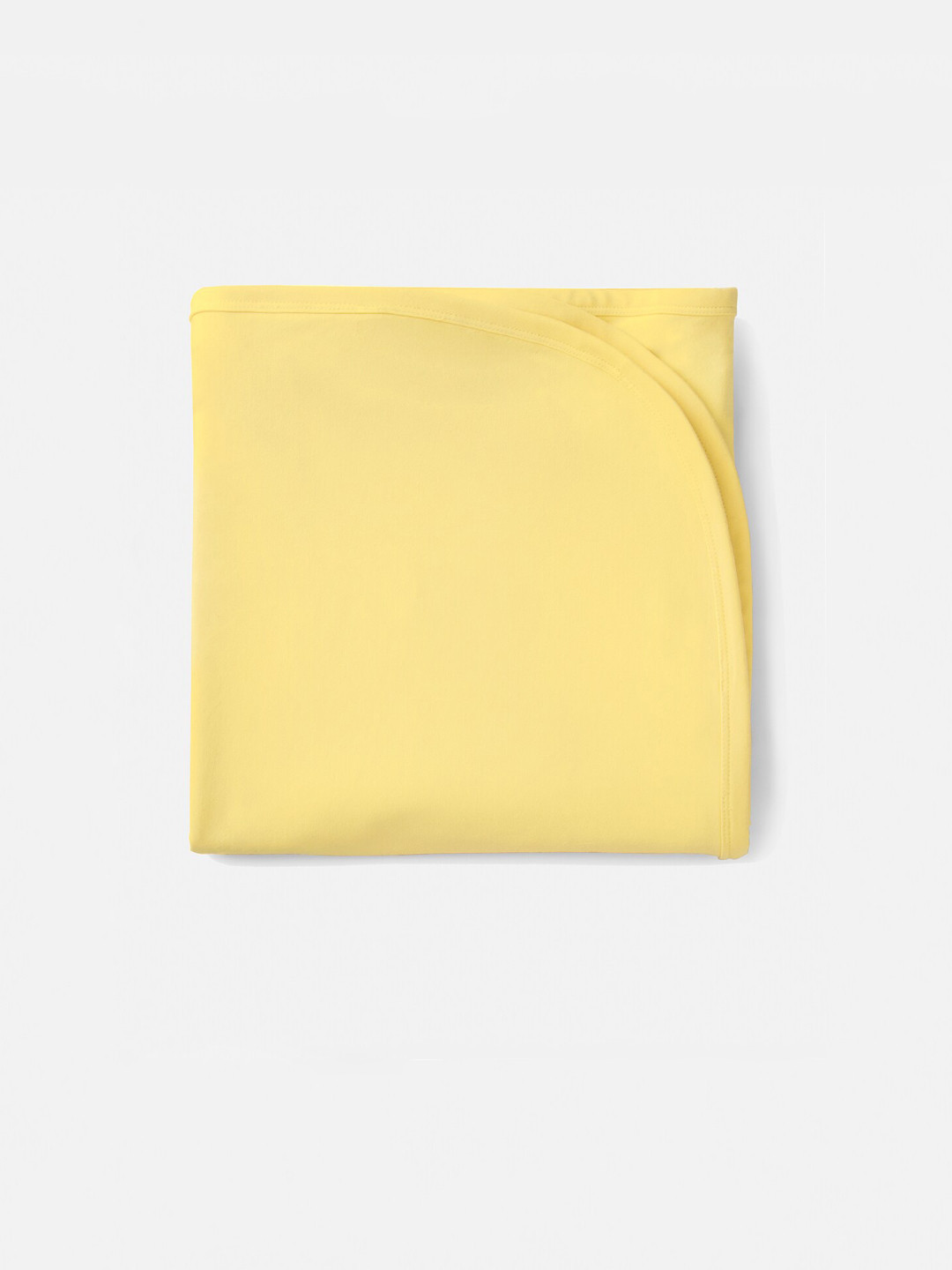 Softsens Infant Kids Yellow Solid Bamboo Swaddle