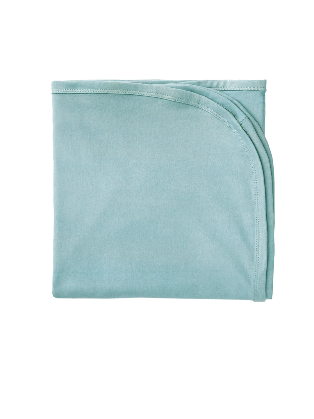 Softsens Infant Kids Teal-Blue Solid Bamboo Swaddle