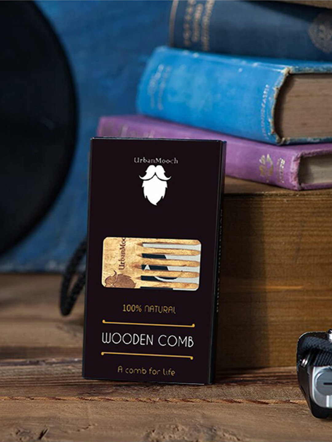 UrbanMooch Brown Wooden Comb