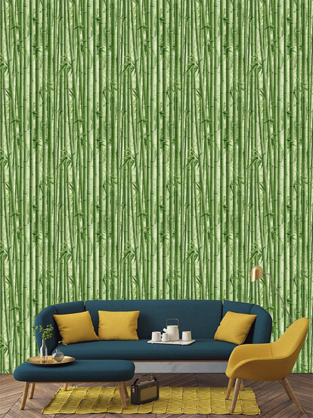 Jaamso Royals Green Vas Bamboo Wallpaper