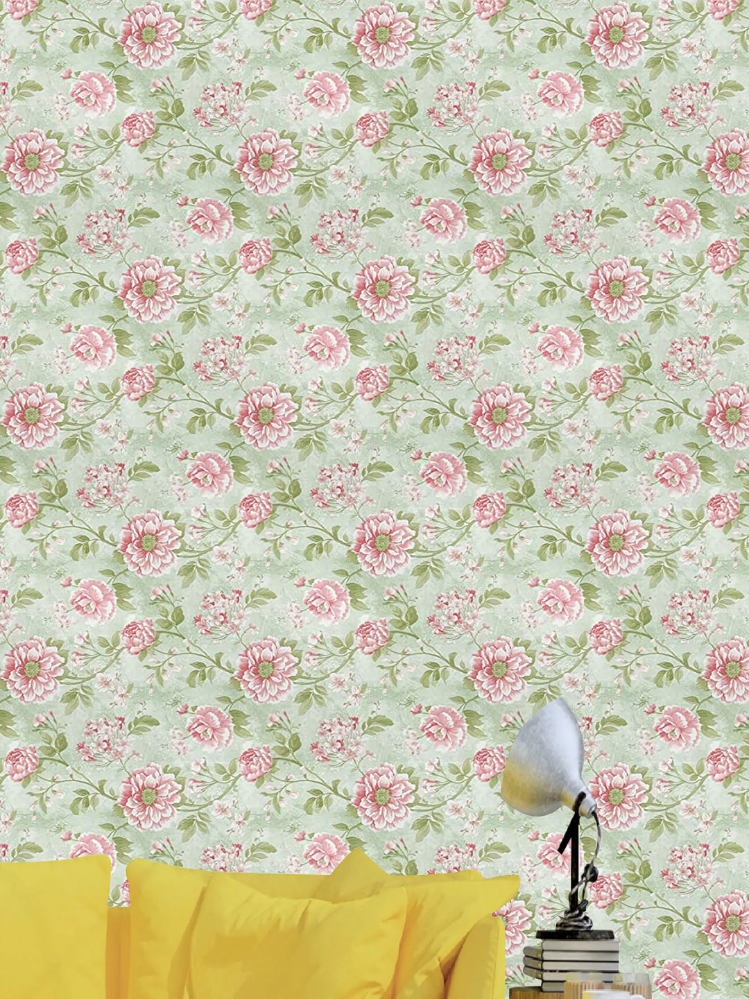 Jaamso Royals Multicoloured Flower & Leaves Wallpaper