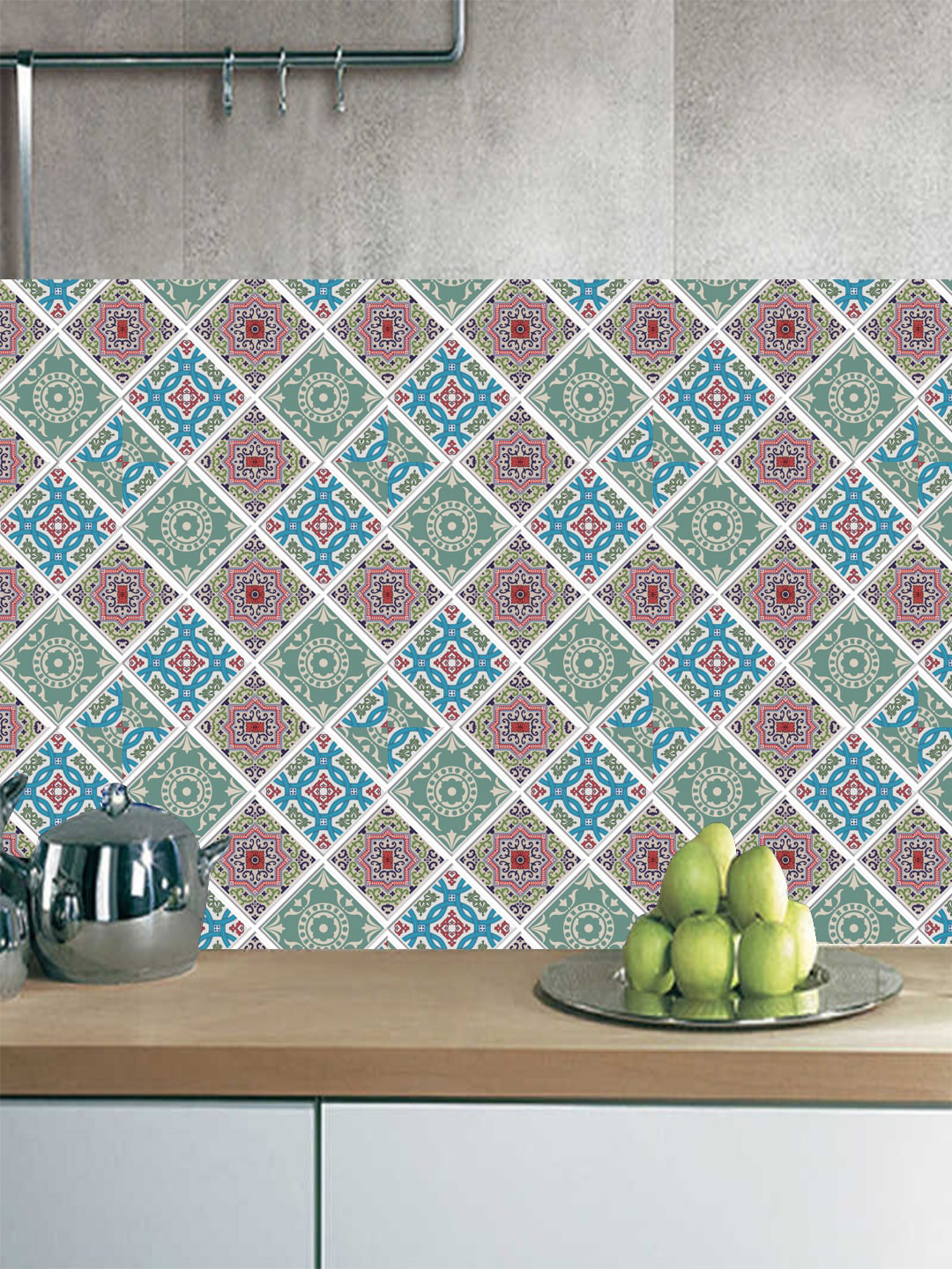 Jaamso Royals Multicoloured PE Foam Self Adhesive 3D 3 Sheet Wallpapers