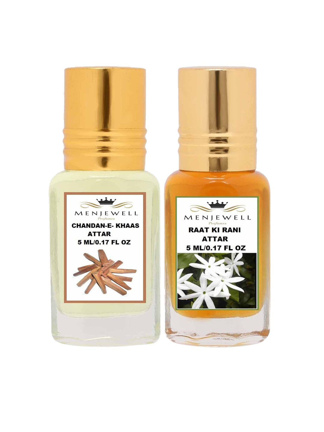 Menjewell Transparent Chandan-E-Khaas Raat Ki Rani Perfume