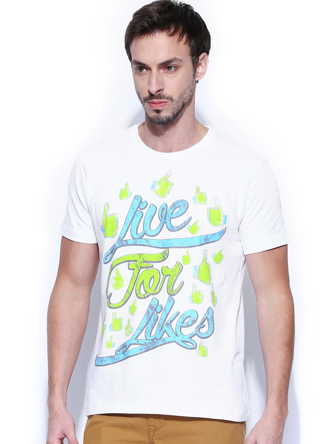 myntra white t shirt