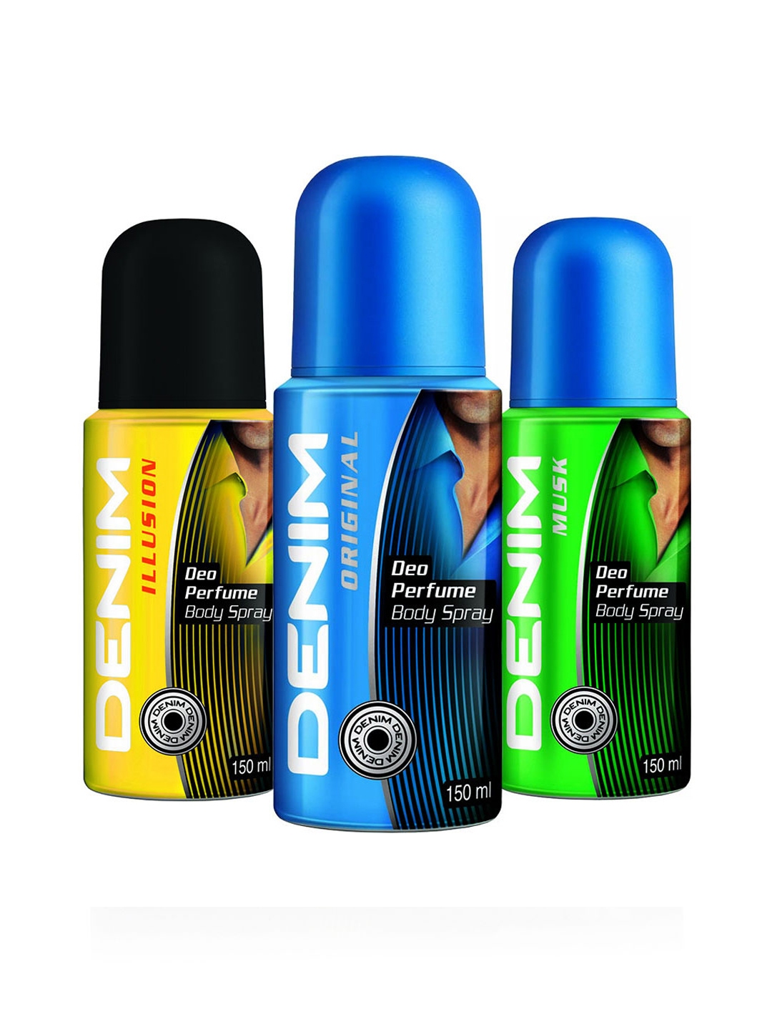 Denim Men Set of 3 Deo Perfume Body Sprays