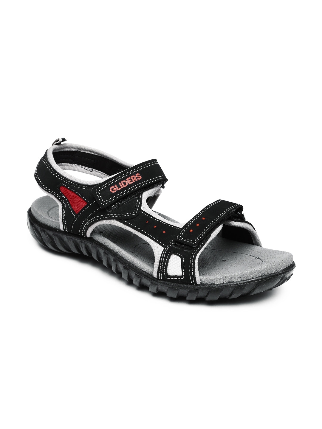 Buy Gliders Men Black Davis Sports Sandals Sports Sandals for