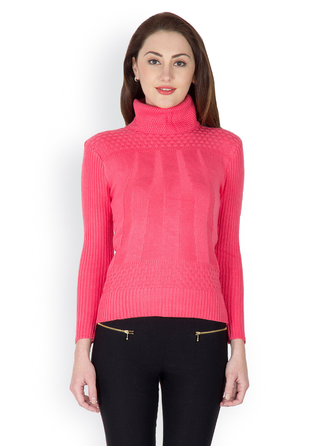 Camey Women Coral Red Sweater