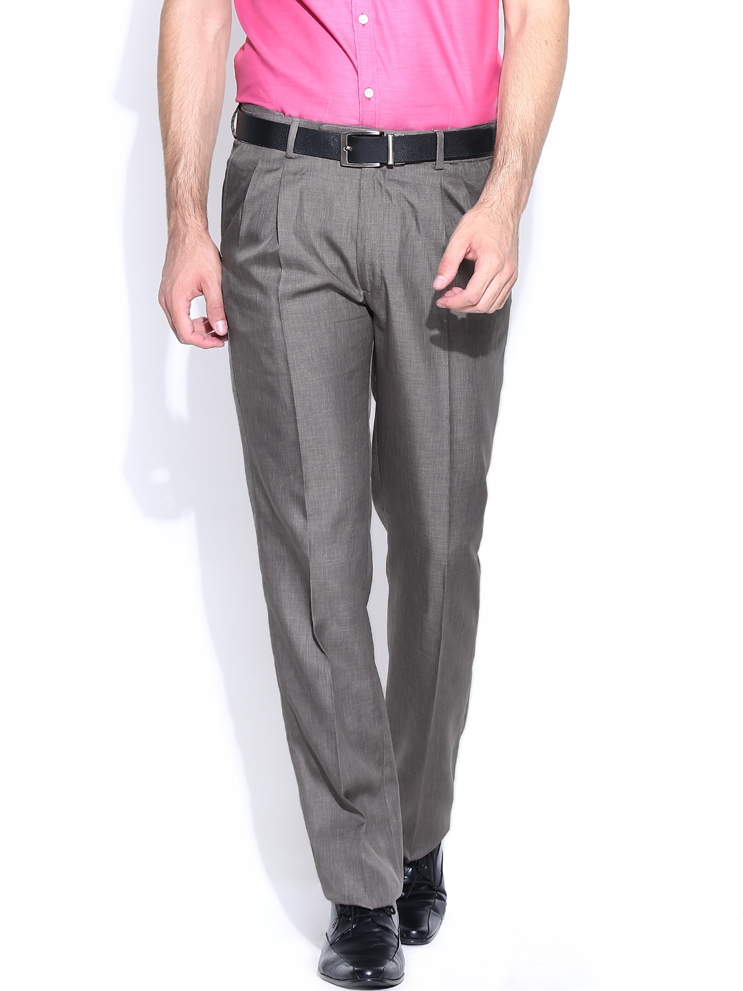Buy Men Black Smart Regular Fit Solid Formal Trousers online  Looksgudin