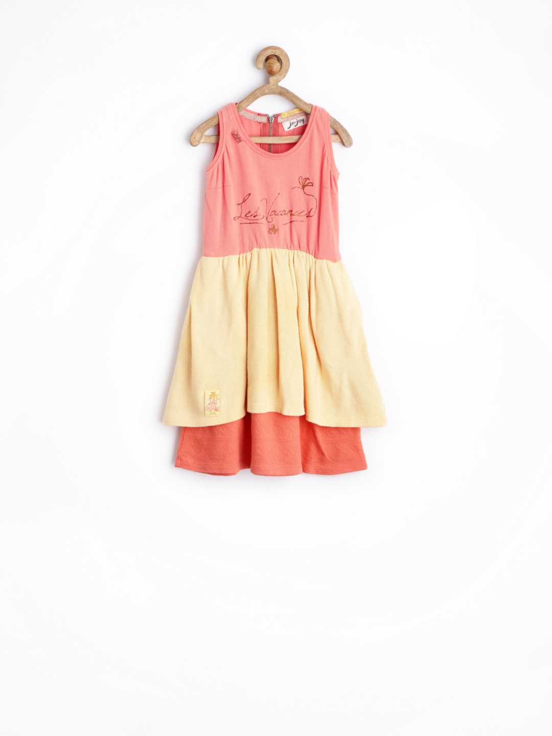 myntra peach dress