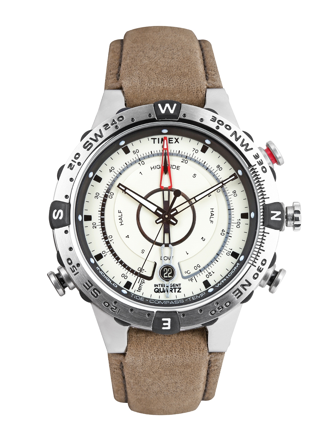 Timex Intelligent Quartz Men Off White Dial Watch T2N721