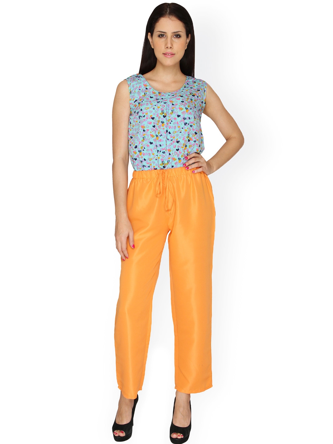 blue and orange jumpsuit