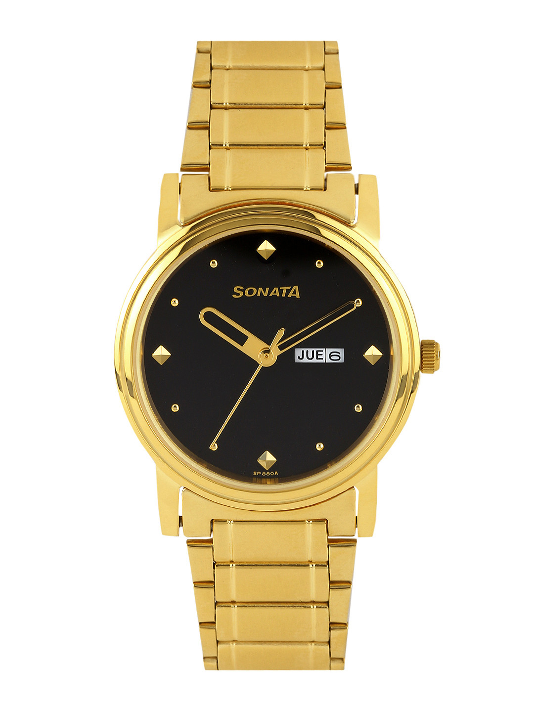 Sonata Men Black Dial Watch NC1141YM14