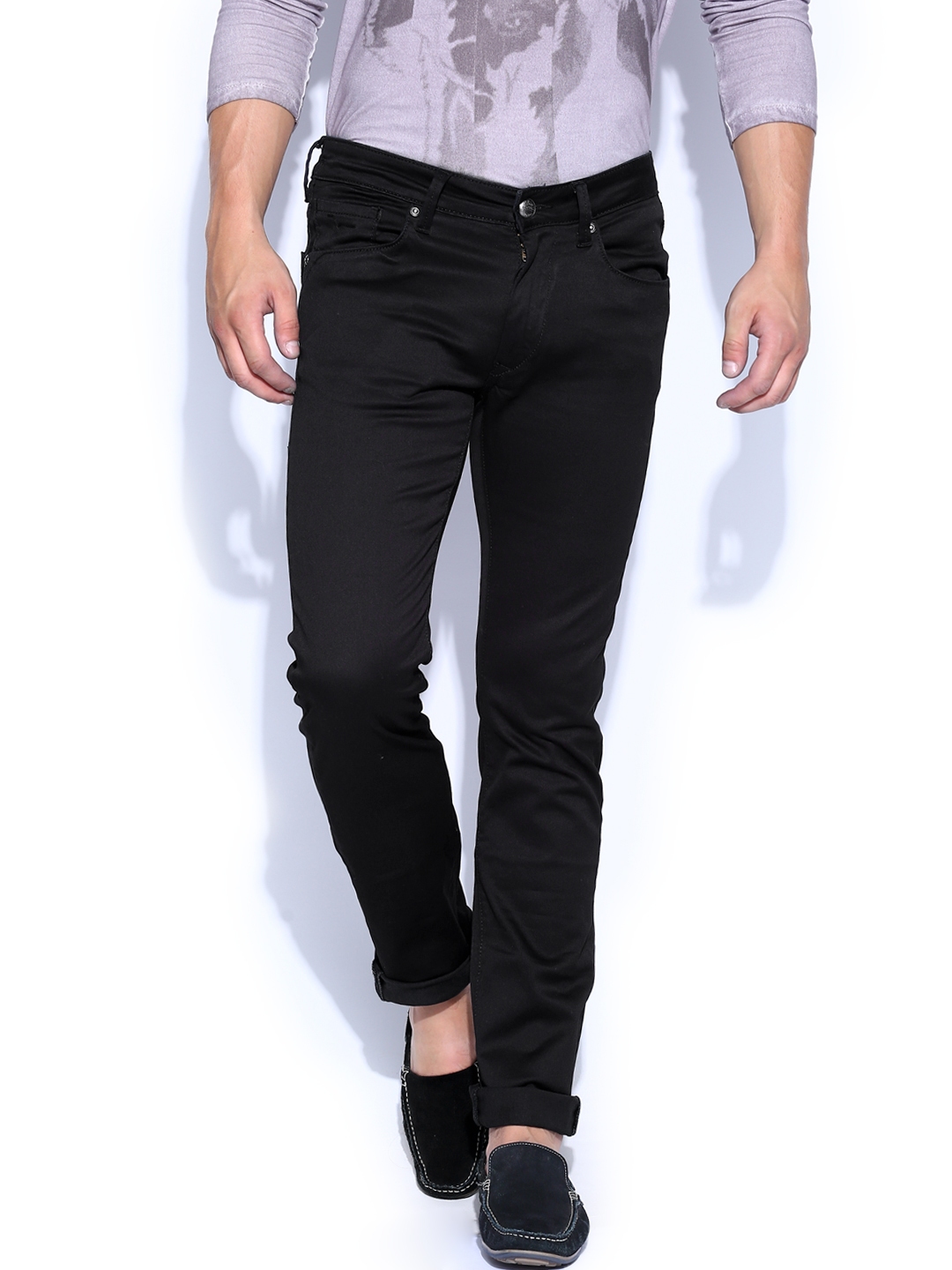 Buy Flying Machine Men Black Michael Slim Tapered Fit Jeans Jeans For Men Myntra