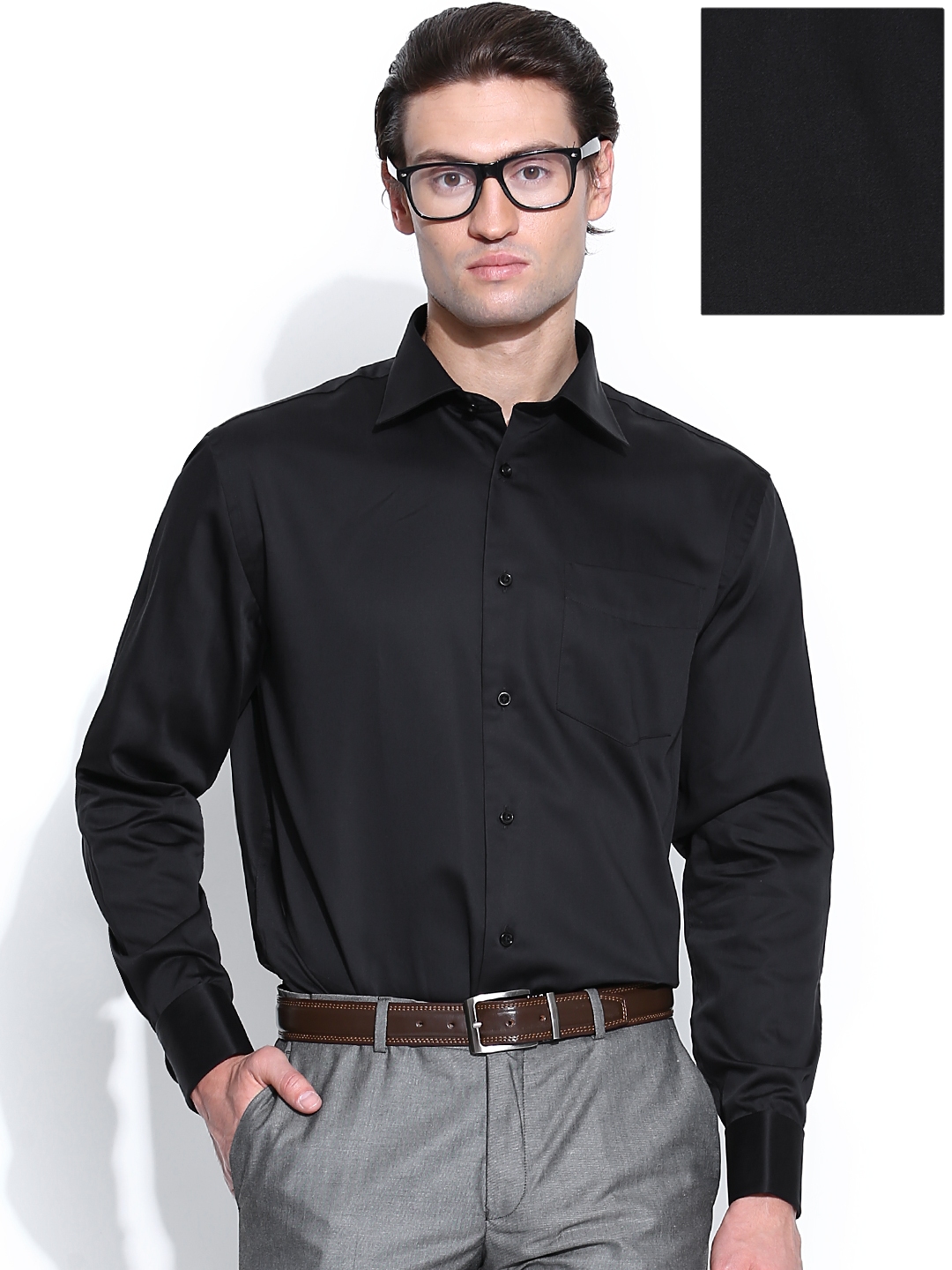 Blackberrys Men Black Formal Shirt