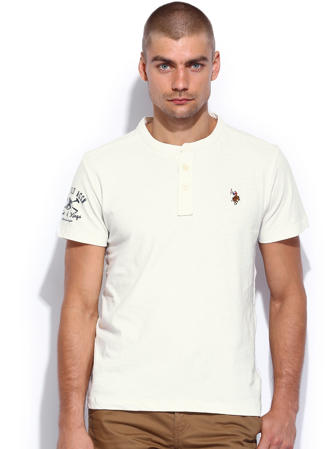 Us polo assn white linen clearance shirt