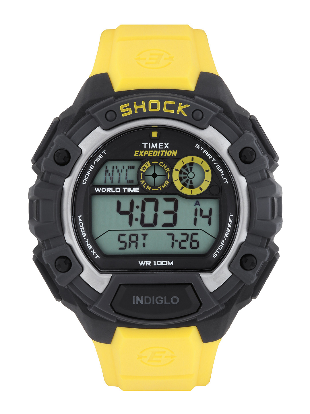 how to set time and date on timex expedition digital watch