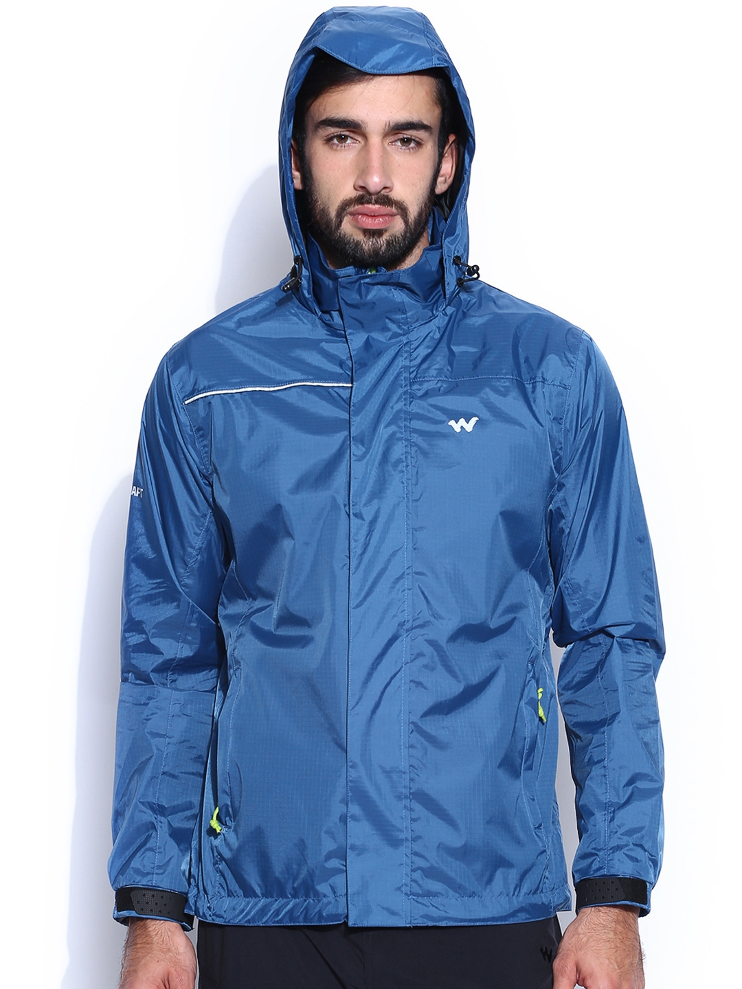 Buy Wildcraft Blue Hooded Rain Pro Jacket Rain Jacket for Men