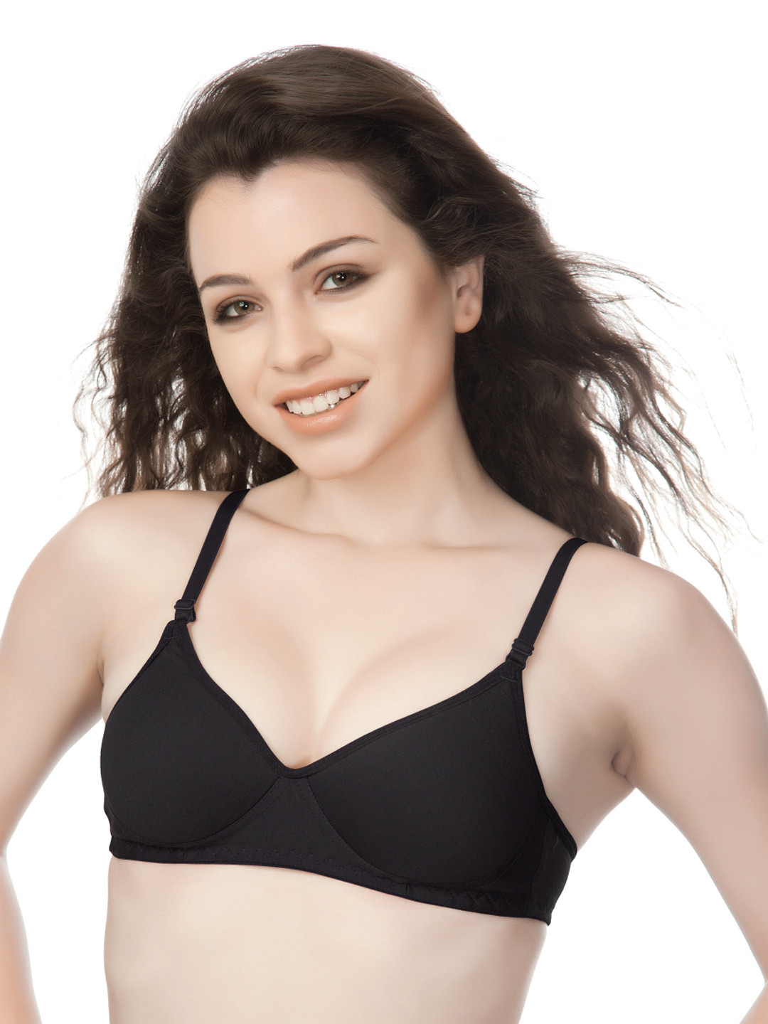 Tweens Black Full Coverage T-shirt Bra TW1301