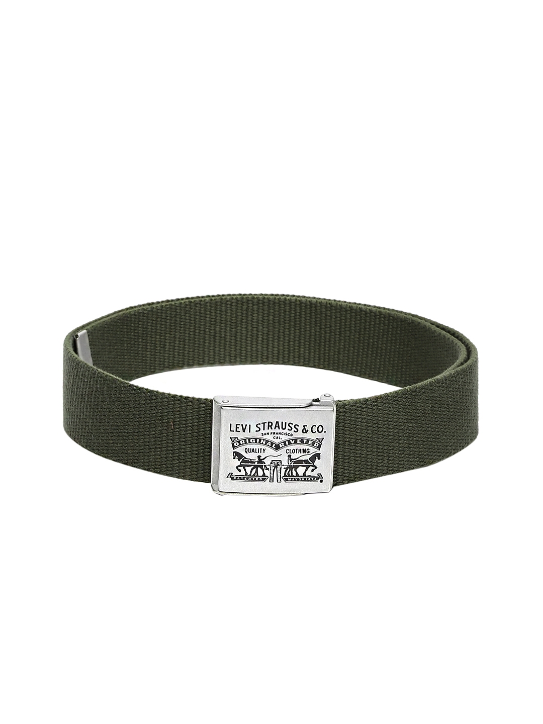 Buy Levi's Men Olive Green Belt - Belts for Men 808444 | Myntra