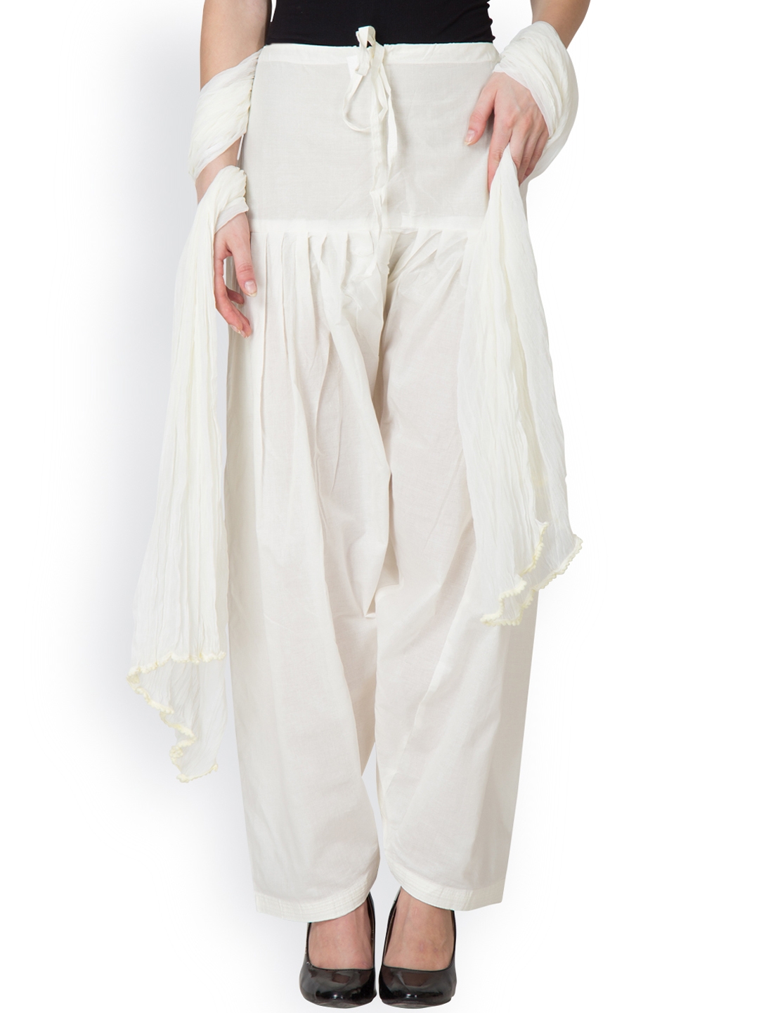 Indian Comfortable Full Length Regular Fit White Cotton Patiala Ladies  Salwar With Pocket at Best Price in Rajkot  Sai Trading