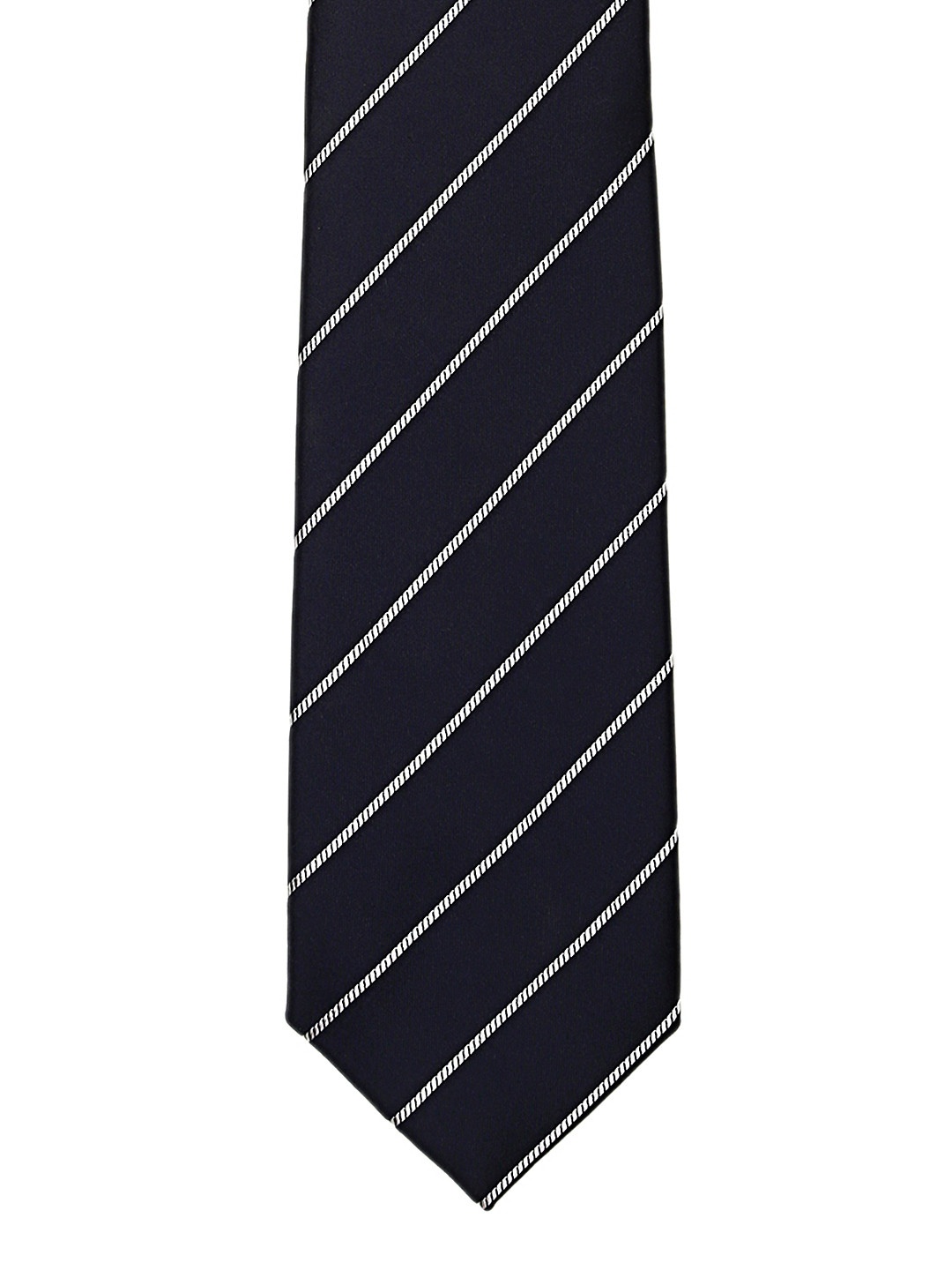 Tossido Navy & White Striped Tie
