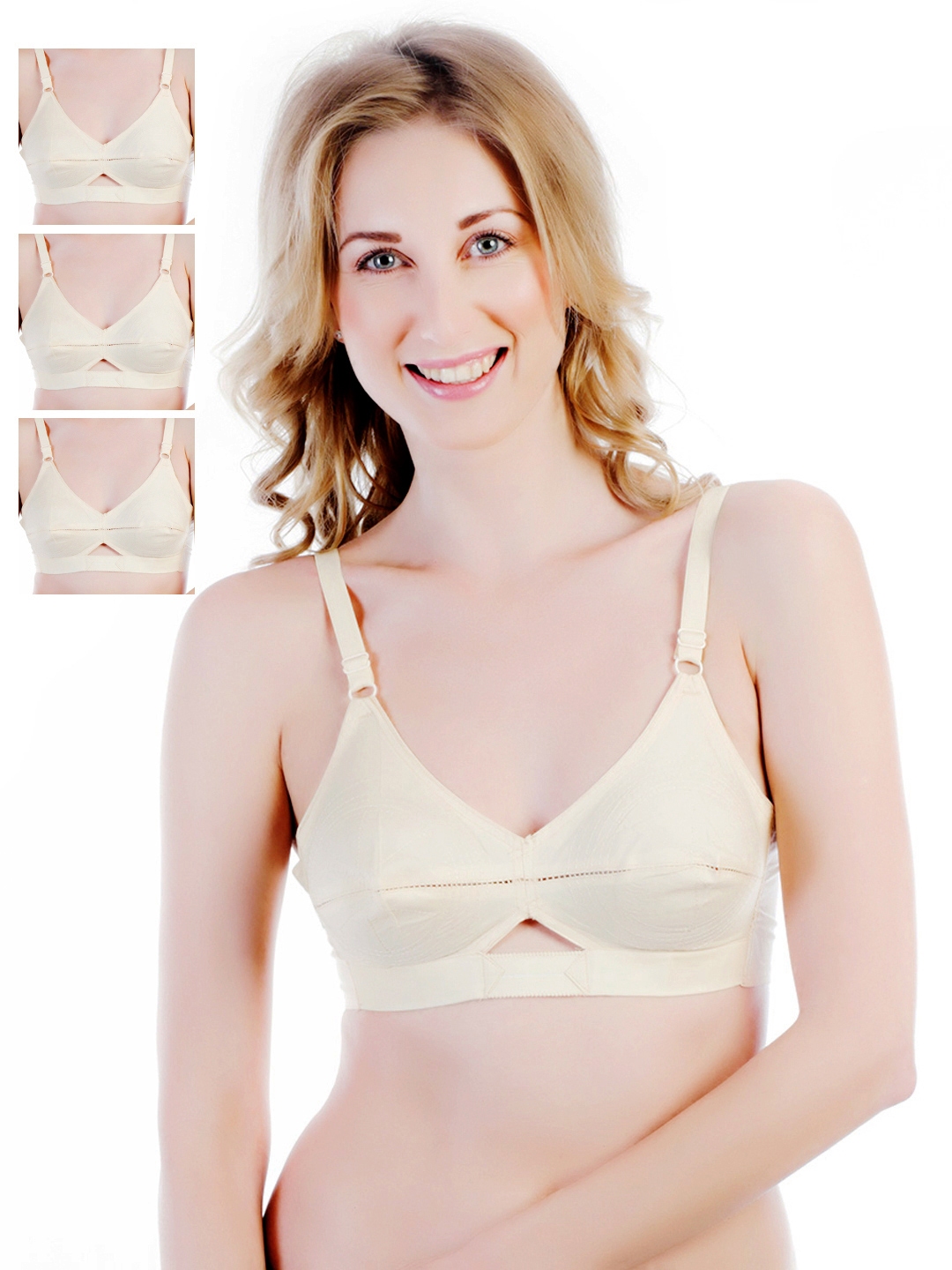 Centra Pack of 4 Full-Coverage Bras CLY-SK-4P-40D