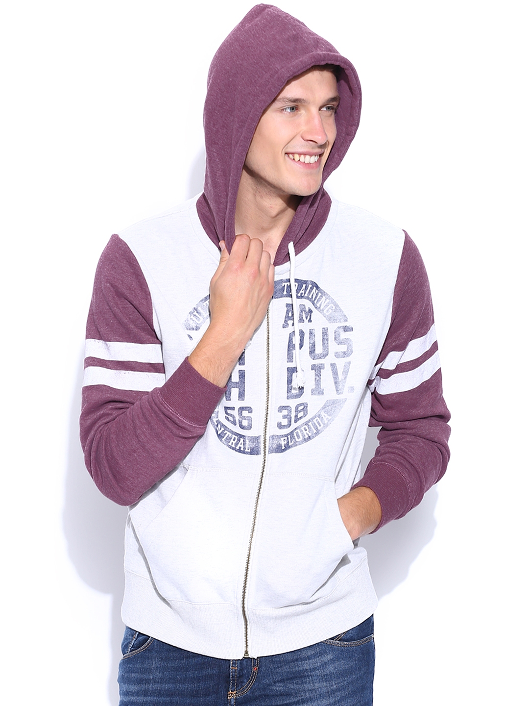 maroon off white hoodie