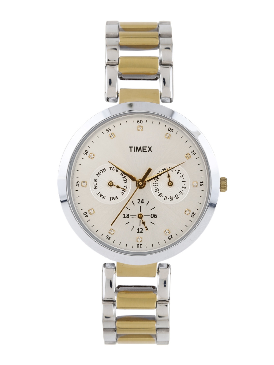 Timex Women Silver Toned Dial Watch TW000X207
