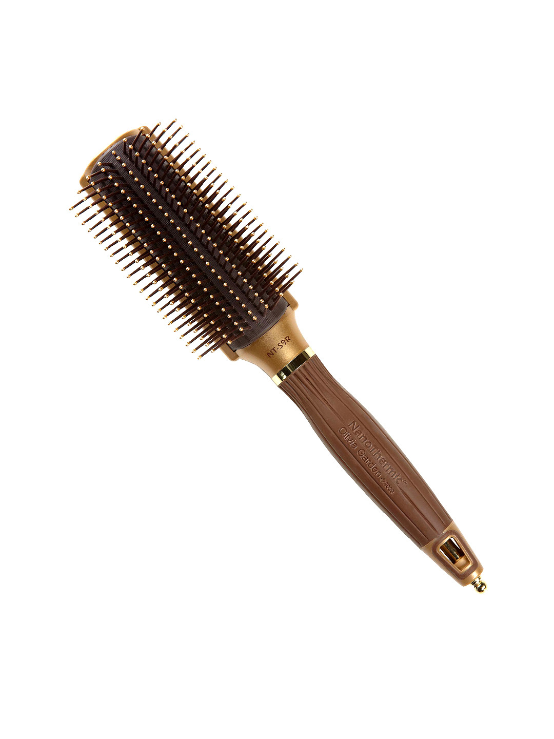Oliva Garden Nano Thermic Ceramic & Ion Brown Styling Hair Brush