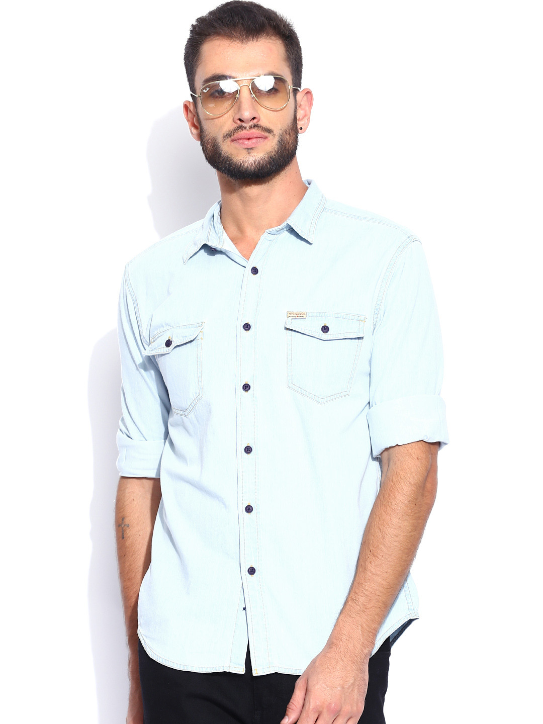 flying machine denim shirts