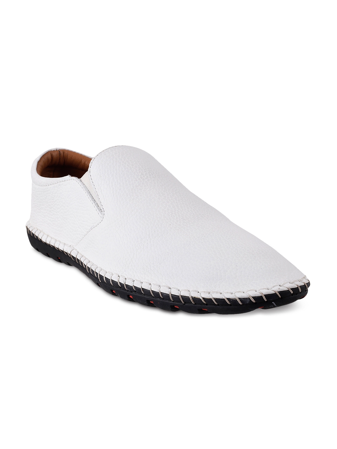 Buy Mochi Men White Leather Semiformal Shoes Formal Shoes for Men 956416 Myntra