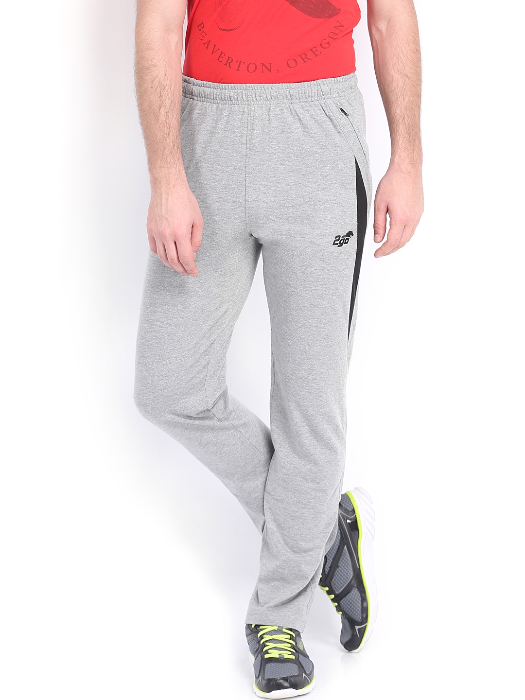 Buy 2go Active Gear USA Men Grey Melange Lewis Track Pants  Track Pants  for Men 125036  Myntra