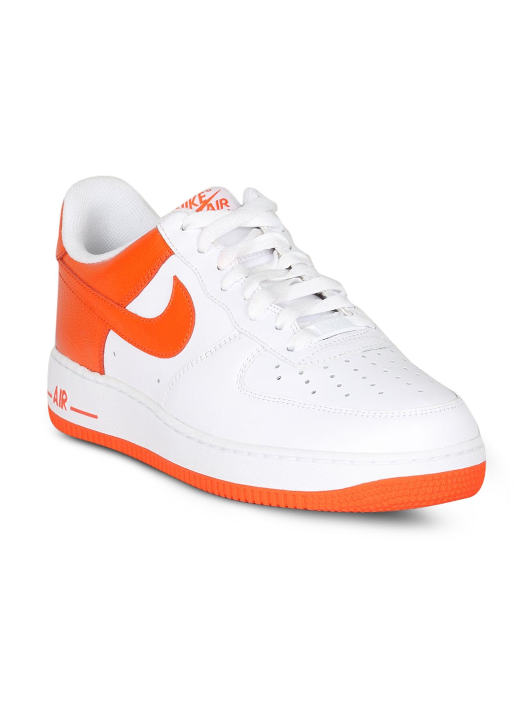 Orange and white sales nike air force 1