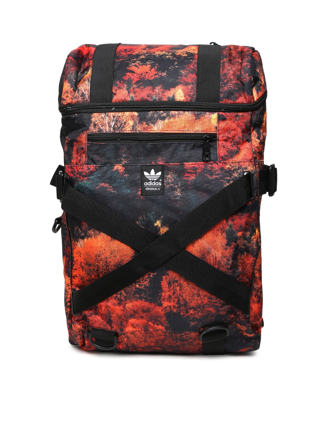 Orange and black store adidas backpack