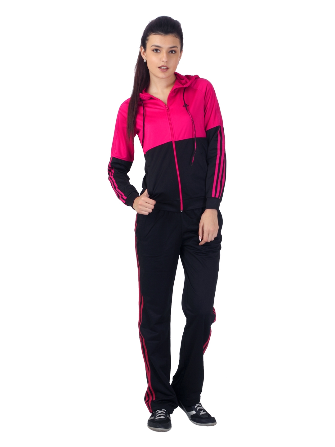 pink adidas sweatsuit womens