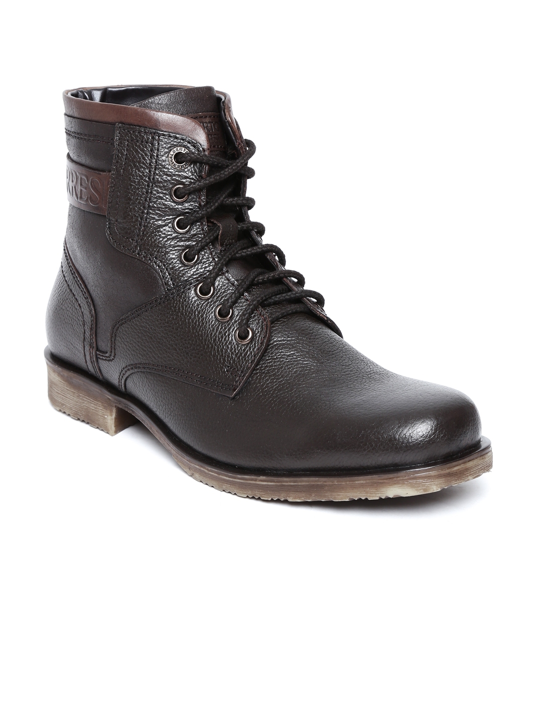 Buy Alberto Torresi Men Dark Brown Leather Boots Boots for Men 582534 Myntra