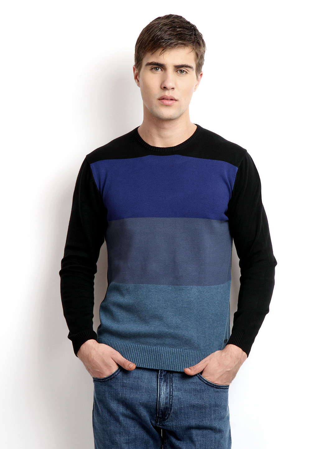 black striped sweater