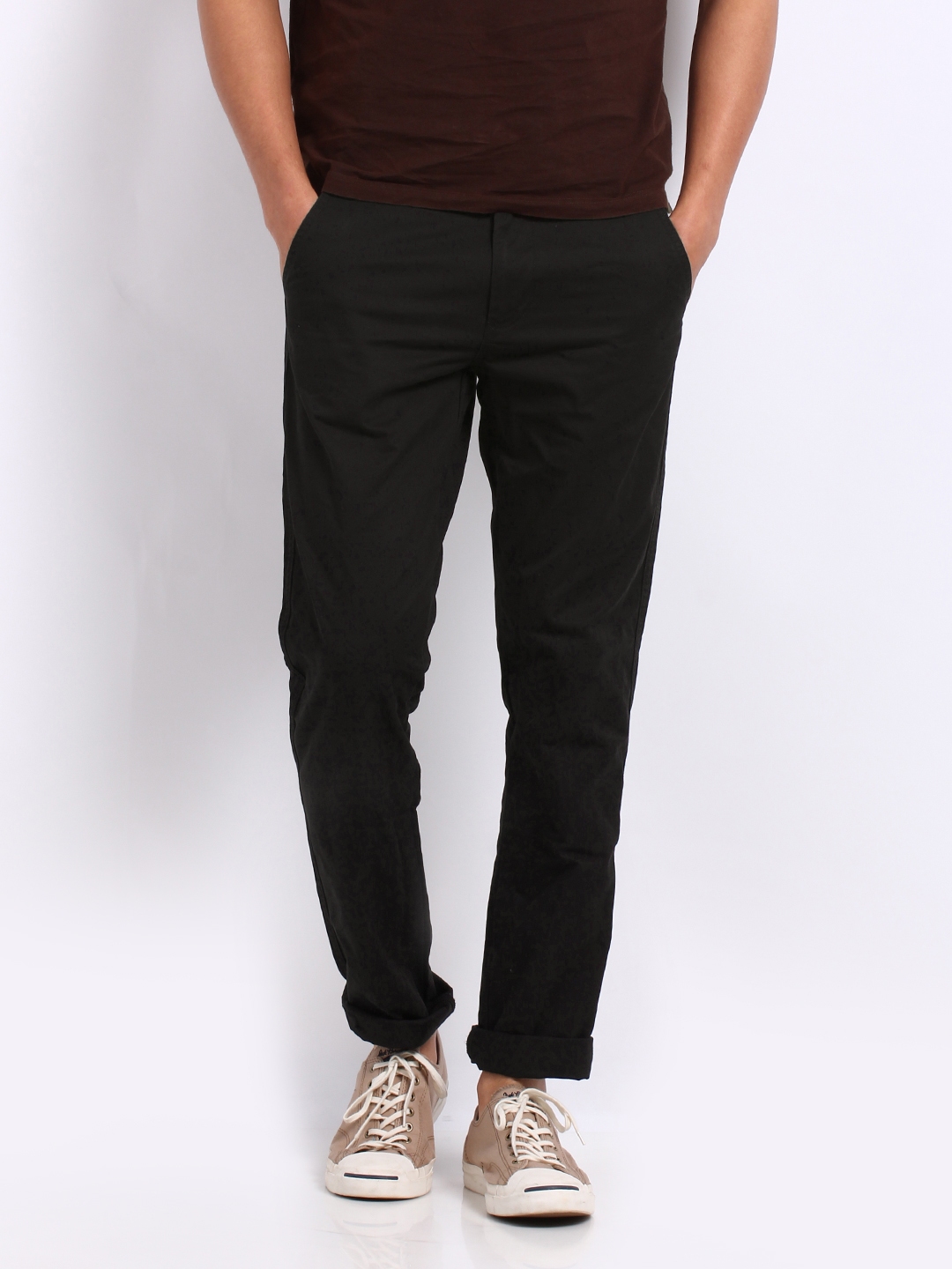 Arrow Sports Casual Trousers  Buy Arrow Sports Men Green Chrysler Slim Fit  Cotton Stretch Solid Casual Trousers Online  Nykaa Fashion