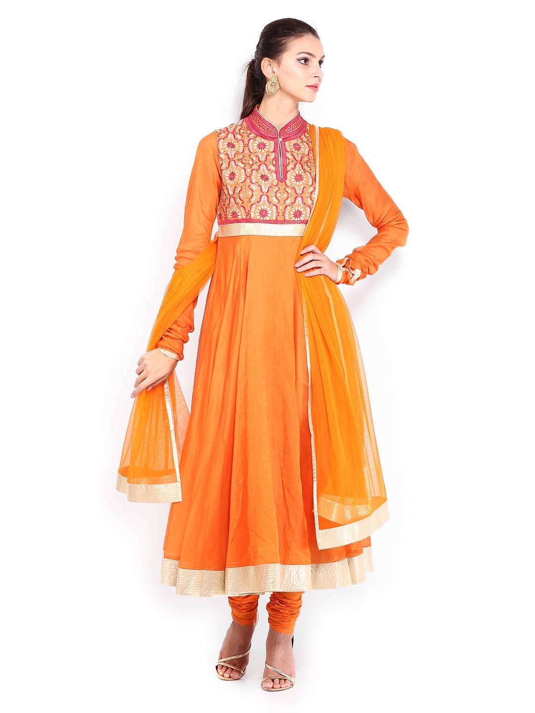 Biba shop orange anarkali